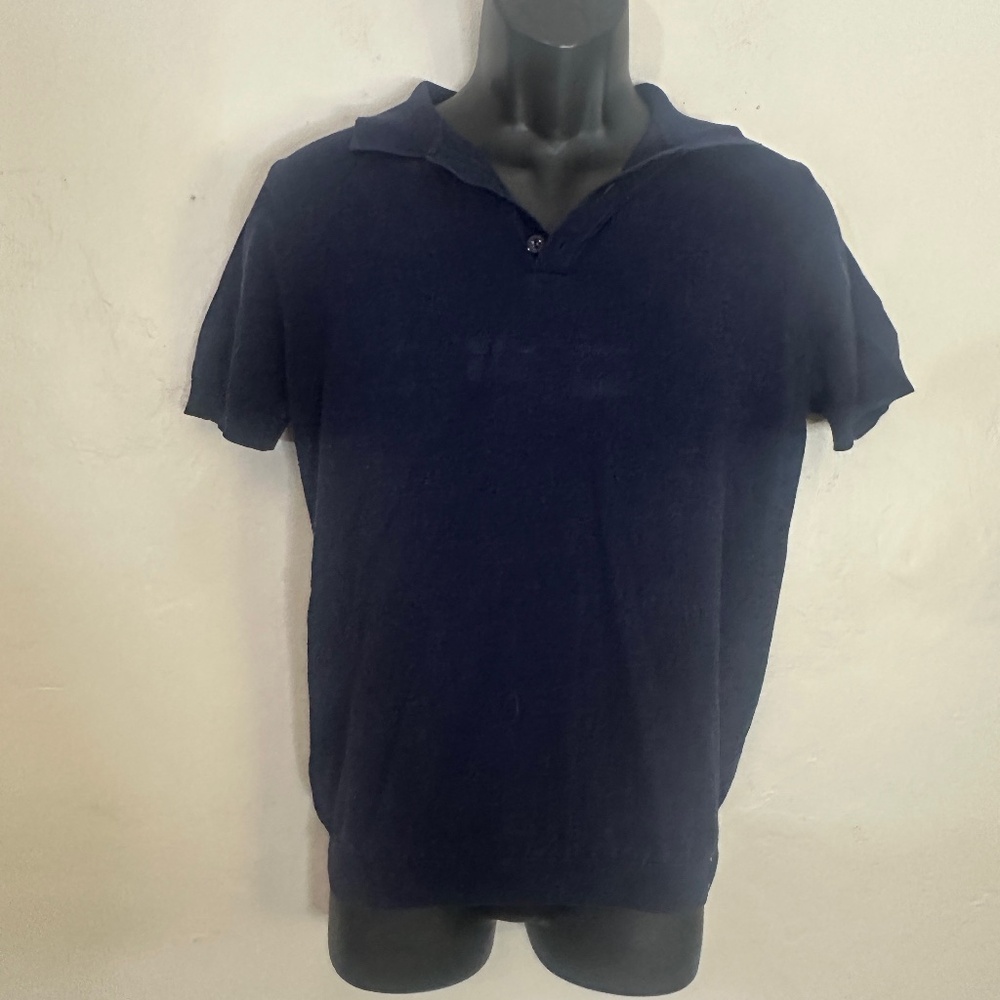 Postmarc Silk Blend Polo Small Gently worn 10% silk / 90% tencel 20" armpit